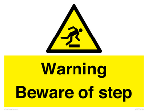 Warning Beware of step